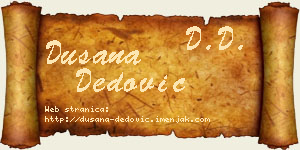 Dušana Dedović vizit kartica